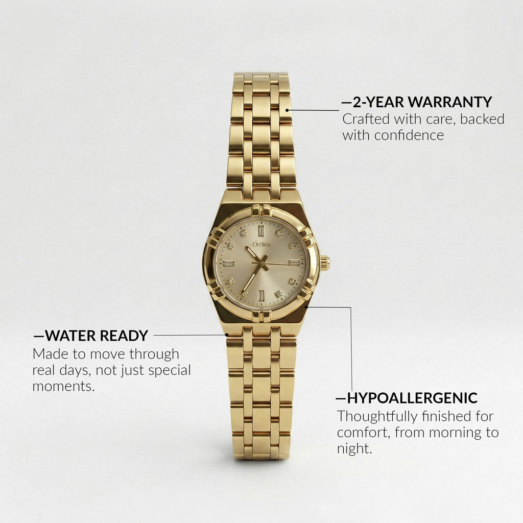 The Elara Watch Champagne