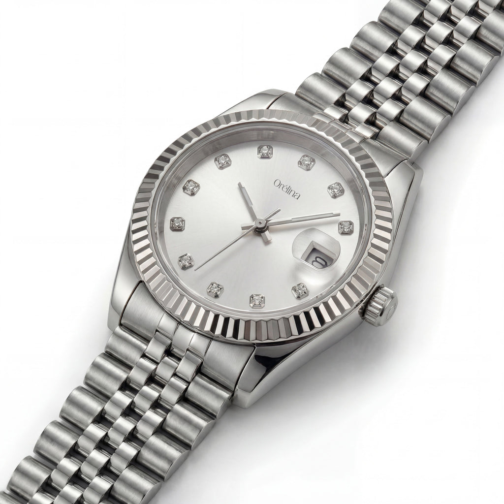 The Luna Watch - Classic Silver Blanc