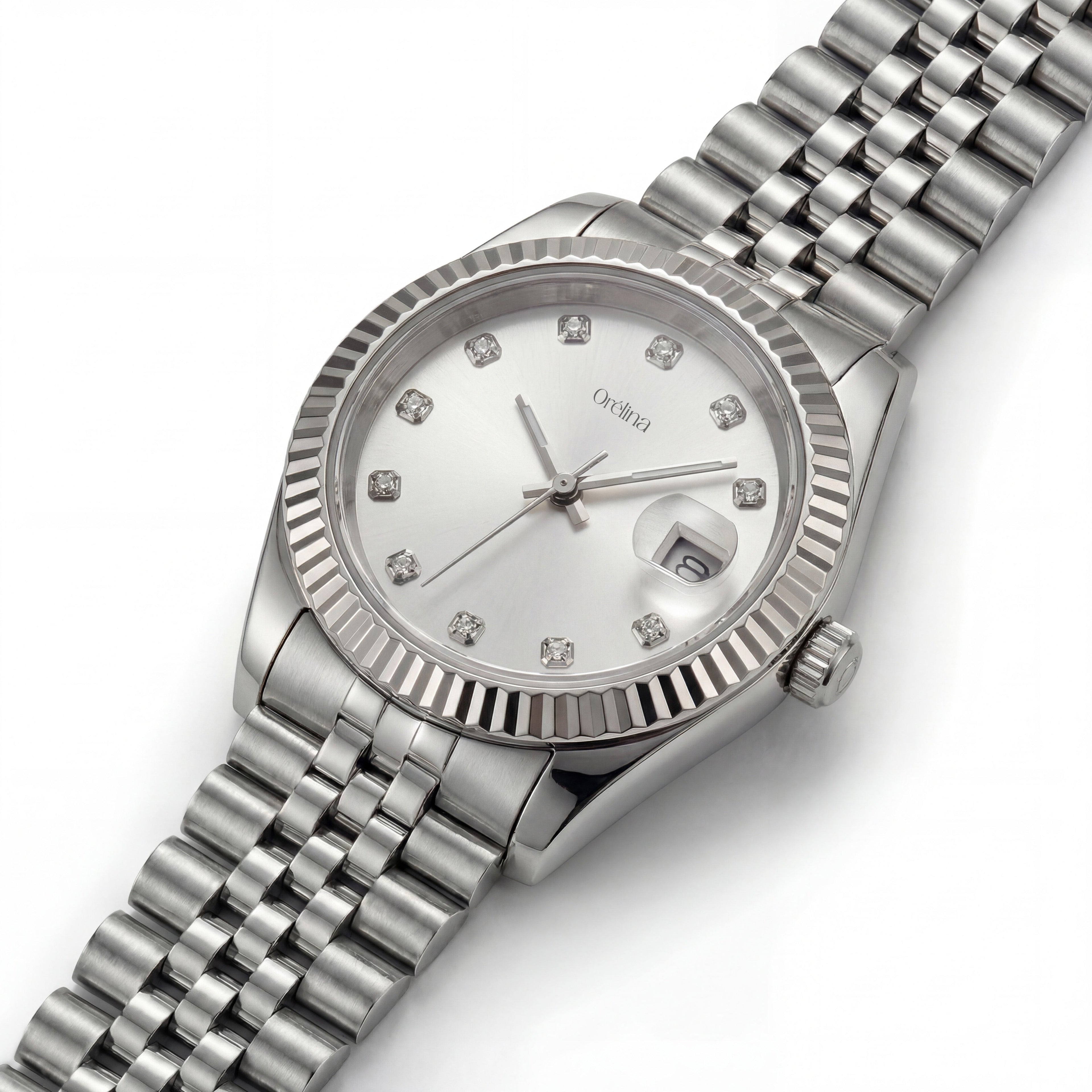 The Luna Watch - Classic Silver Blanc